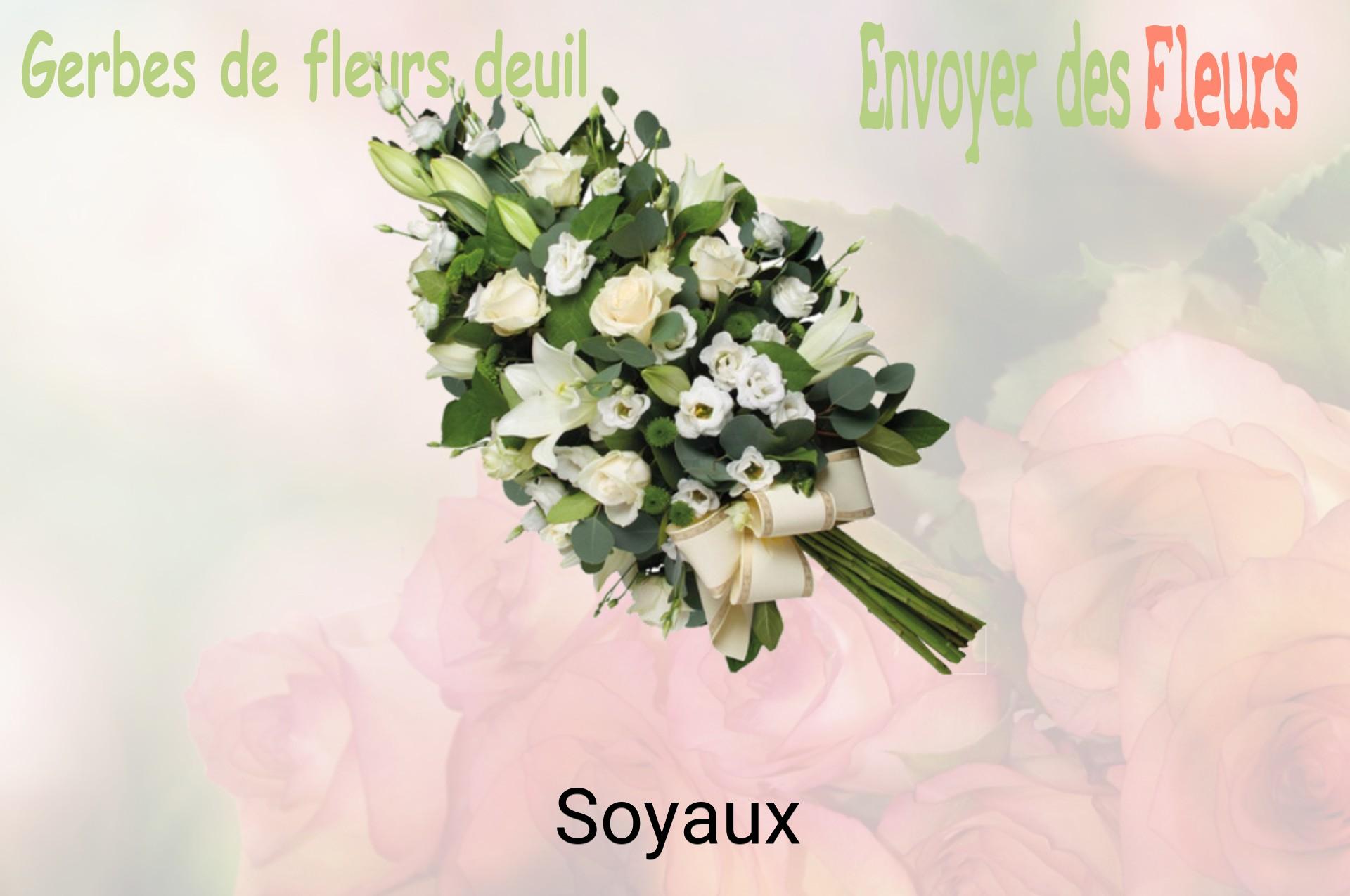 Gerbe de fleurs de deuil livrée à Soyaux